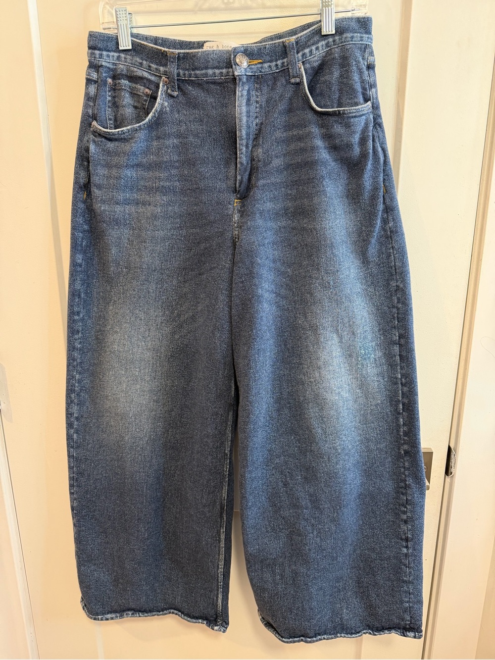 rag & bone Miramar Sofie Shea Cotton Terry Ankle-Length Pants , Size 30